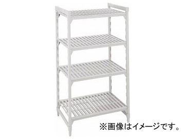 CAMBRO 固定基本ユニット プレミアムシェルフ（ベンチ4段） CSU48547V(7686005)