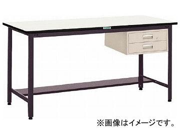 TRUSCO HAEWP型立作業台 900X600XH885 ■▼241-5739 HAEWP-0960 (ダップケショウテンバン) 1台 TRUSCO 中荷重立作業台(500kg)HAEW型 900X600XH885 薄型1段引出付