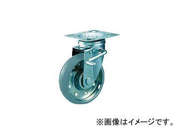 トラスコ中山 ハイテンプレス製グレーゴムキャスター 自在S付金具付 φ130 HTTJB-130G(7729588)の通販は 4,577円