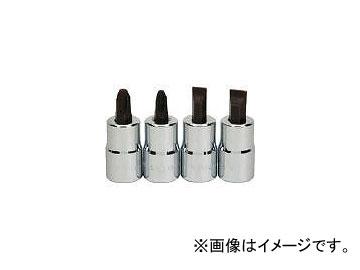 WILLIAMS 1/2ドライブ スクリュードライバービットソケットセット JHWWSSSP-4RC(7581467) 入数：1セット(4個)