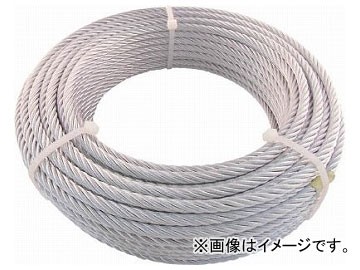 トラスコ中山 JIS規格品メッキ付ワイヤロープ（6×24）φ12mm×50m JWM-12S50(7599471)