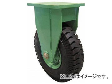 佐野 超重量級キャスター シングル固定車 荷重500kgタイプ LPHK-500(7546505)