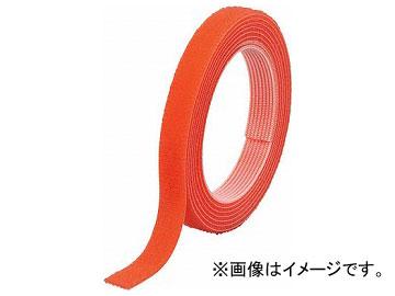 トラスコ中山 マジックバンド結束テープ 両面 幅10mm×長さ30m オレンジ MKT-10W-OR(7541996)