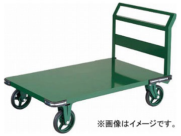 トラスコ中山 鋼鉄製運搬車 800X450 ハンドル側自在車 鋳物車輪 OH-3R(7680783)の通販は