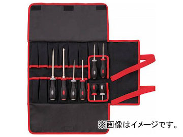 TONE パワーグリップドライバーセット 布袋付き PGD8(7733518) 入数：1セット(8本)