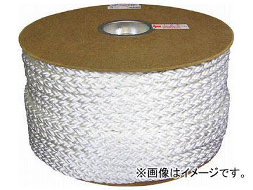 ユタカ ポリエステルクロス係留ドラム巻 12φ×100m 白 PRD-6(7541180)の通販は