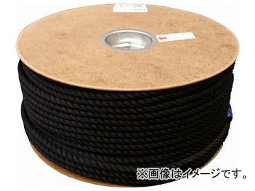 ユタカ ポリエステルロープ ドラム巻 9φ×150m 黒 PRS-51(7541368)