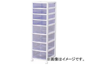 IRIS スーパークリアチェスト ホワイト/クリアブルー 浅4段深4段タイプ SCE-440-BL(4943759)の通販は