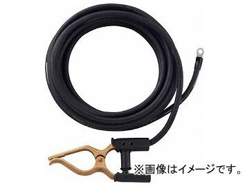 ＴＲＵＳＣＯ　キャプタイヤケーブル　アースクリップ丸端子付　１０ｍ　ＴＣＴ−２２１０ＫＥ　１セット （メーカー直送） TRUSCO（トラスコ中山） キャブタイヤケーブル アースクリップ丸端子付