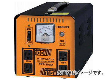 トラスコ中山 ポータブルトランス 30A 3kVA 降圧・昇圧兼用型 TPT-30BD(7644639)の通販は