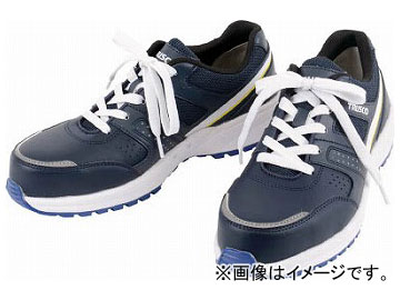 トラスコ中山 軽量スニーカー T-Lightop 22.0cm ネイビー TYM-220NB(7690304)