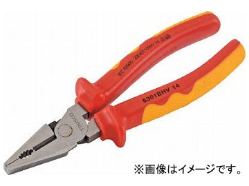 トラスコ中山 絶縁強力型ペンチ 200mm TZP-200HL(7623411)
