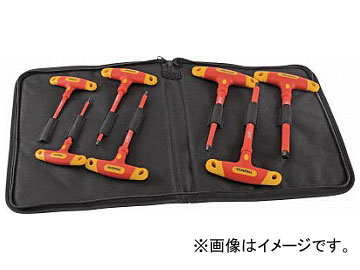 トラスコ中山 絶縁T型六角棒レンチセット TZTR-7S(7623925) 入数：1セット(7本)