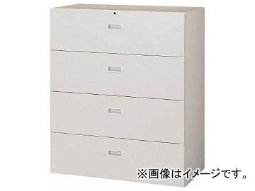 トラスコ中山 U型壁面書庫 ラテラル4段 H1050 W色 UBW-11(7658036)
