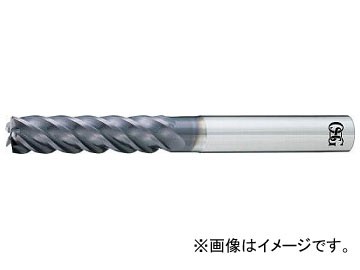 OSG FXコート 5刃 チタン合金加工用不等リードエンドミル ロング UVXL-TI-5FL 16XR2.5X80(7637071)