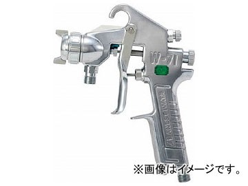 アネスト岩田 小形スプレーガン 圧送式 ノズル口径φ0.8 W71-0(7562527)の通販は