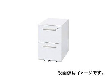 トヨスチール ワゴン2段 WGN-602WW(7728824) その他オフィス家具