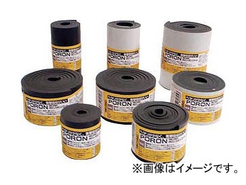 イノアック マイクロセルウレタンPORON 黒 3×500mm×24m巻 L24-3500-24M(8184098)