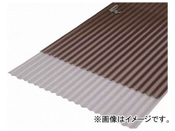 IRIS ポリカ波板 NIPC-607NJ ブロンズ NIPC-607NJ-BRS(5136075) 入数：10個の通販は 12,682円