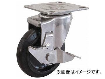 トラスコ中山 TYSシリーズ オールステンレス 自在 SP付 ゴム車150mm TYSB-SUS-150(8185260)