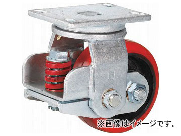 SAMSONG CASTER スプリング機能付きキャスター 自在150mm 耐荷重670kg TP7160-PCI-BB(7959711)の通販は