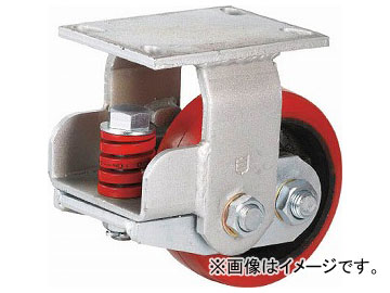 SAMSONG CASTER スプリング機能付きキャスター 固定150mm 耐荷重670kg TP7160R-PCI-BB(7959729)の通販は