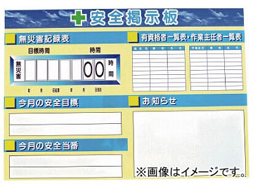 仙台銘板 ミニ掲示郎 Aタイプ 現場用安全掲示板 5074010(8184806)