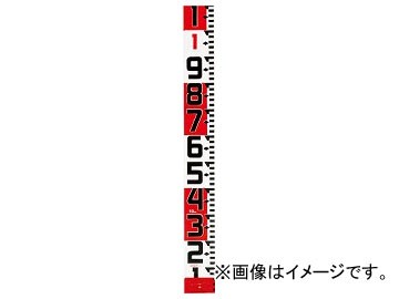 タジマ シムロンロッド-120 長さ10m/裏面仕様 1mアカシロ/紙函 SYR-10WK(8134656)の通販は