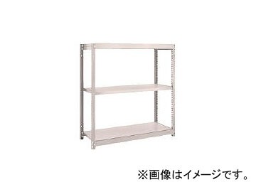 トラスコ中山 M1.5型軽中量棚 860×445×1200 3段 単体 ネオグレ M1.5-4343 NG(5109141)