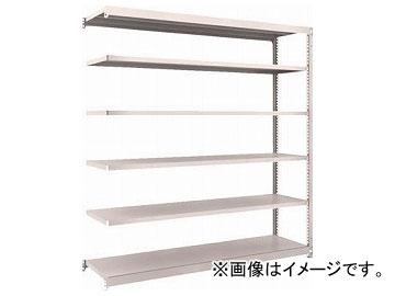 トラスコ中山 M1.5型軽中量棚 1760×445×1800 6段連結 ネオグレ M1.5-6646B NG(7800681)