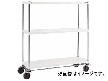 トラスコ中山 フェニックスラック 1200×600 U車輪4輪S付 W色 PER-3463-U125-B4-W(8194998)