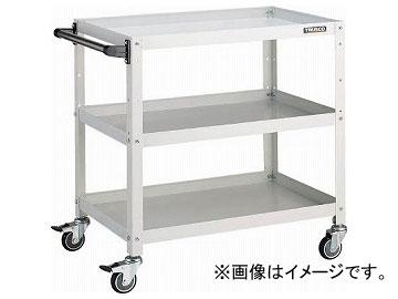 トラスコ中山 ラビットワゴン 700×450 ハンドル付 ウレタン車輪 W色 RBW-773HU W(8183179)