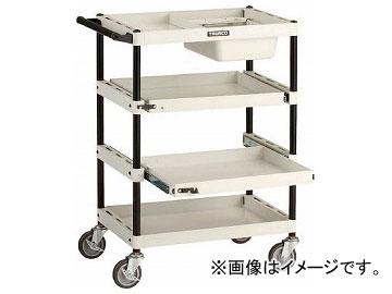 トラスコ中山 ツールワゴンベスト サイドハンドル 2ウェイ・S棚板付き R色 TWBS-644SP-R(8202739)の通販は 61,556円