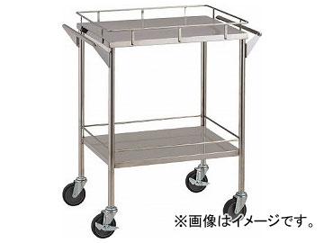 トラスコ中山 SUS304ワゴン 上下手摺付 両ハンドル 600×450 SCW-4B(8189448)