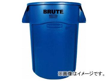 ラバーメイド ラウンドブルートコンテナ スリット付き 166.5L ブルー 26436065(8194427)