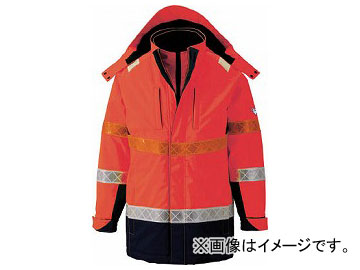 ジーベック 801 高視認防水防寒コート LL オレンジ 801-82-LL(7996381)