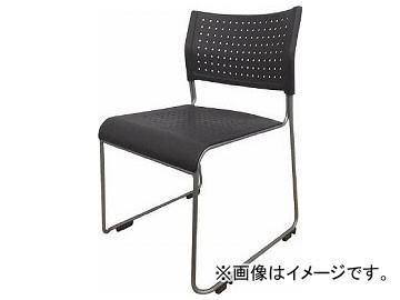 アイリスチトセ ミーティングチェア 背・座樹脂 ブラック ASL-110PP-BK(7901984)の通販はその他オフィス家具