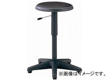 トラスコ中山 作業用チェア ガス調整式 φ360×H495-640 ブラック WC360-BK(8185227)の通販は