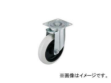 ワコーパレット/WAKO-PALLET エアーキャスター(自在車) 125mm ホワイトゴム車 AHG125NRBW(3657663) JAN：4582281062022