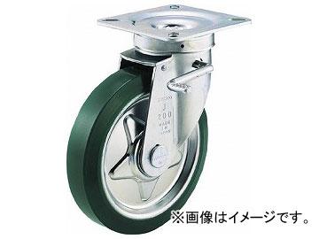 トラスコ中山/TRUSCO プレス製ウレタンキャスター 自在ダブルストッパー付 φ100 TUJB100(1712454) JAN：4518772003472