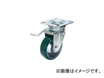 ユーエイキャスター/YUEICASTER 産業用キャスターダブルS(左)付自在車 200径ウレタン車輪 UWJB200LY(3798046) JAN：4562182574718