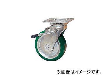 シシクアドクライス/SISIKU スタンダードプレスキャスター ウレタン車輪 自在ストッパー付 250径 UWJB250(1373102) JAN：4537657100877の通販は