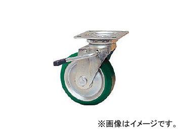 シシクアドクライス/SISIKU スタンダードプレスキャスター ウレタン車輪 自在ストッパー付 130径 UWJB130(1373081) JAN：4537657100839