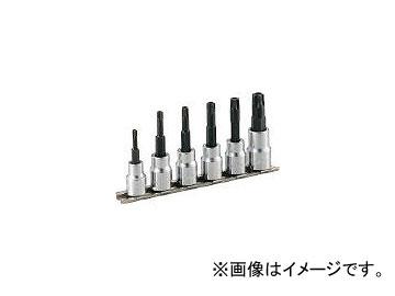 前田金属工業/TONE トルクスソケットセット(いじり防止タイプホルダー付) 6pcs HTX306H(3964621) JAN:4953488193497