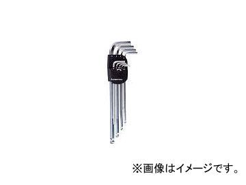 スーパーツール/SUPER TOOL エクストラロングボールポイント六角棒レンチ(9本組)1.5〜10mm HKXB9S(3849171) JAN：4967521315555