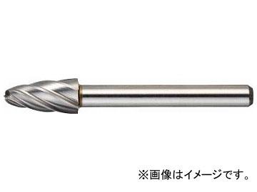 トラスコ中山/TRUSCO 超硬バー 砲弾型 φ9.5×刃長19×軸6 アルミカット TA3C095(3840905) JAN：4989999042924