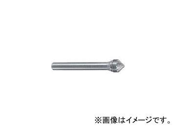 スーパーツール/SUPER TOOL 超硬バーシャンク径6ミリ(円錐型90度)シングルカット(刃径：9.5 SB49C02S(3216926) JAN：4967521222556