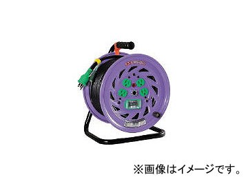 日動工業/NICHIDO 電工ドラム 標準型100Vドラム アース漏電しゃ断器付 30m NFEB34(1255665) JAN：4937305011102