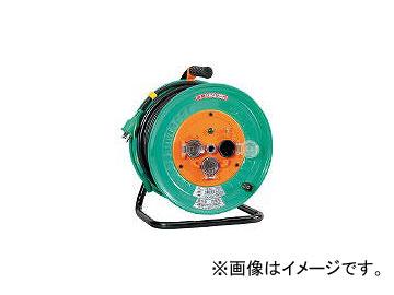 日動工業 三相200V 一般型ドラム 屋内型 アース付 φ35 3P 20A 250V コンセント数:3 長さ20m SVCT2.0×4 アースチェックランプ付 ND-E320-20A 機械と工具のテイクトップ ⁄ 日動工業 電工ドラム ND-E320-20A アース