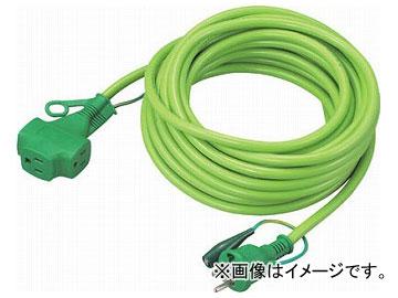 トラスコ中山/TRUSCO トリプルポッキン延長コード 緑 10m TPVS10E GN(2562723) JAN：4989999509007